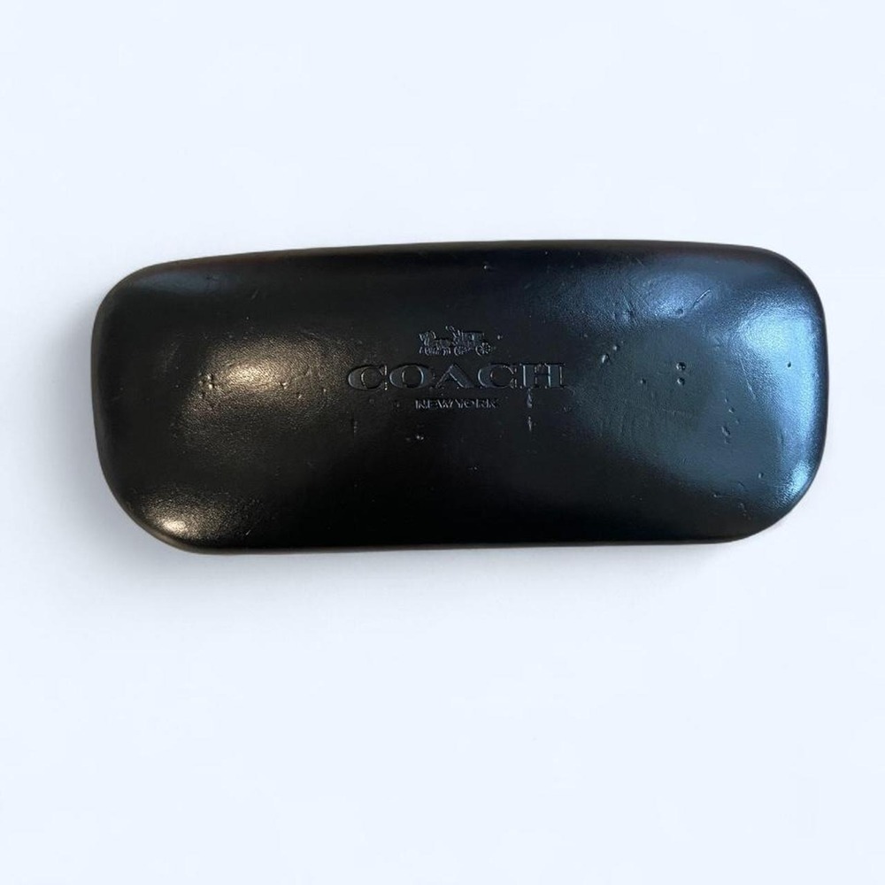 Black Coach hard shell glasses case‎